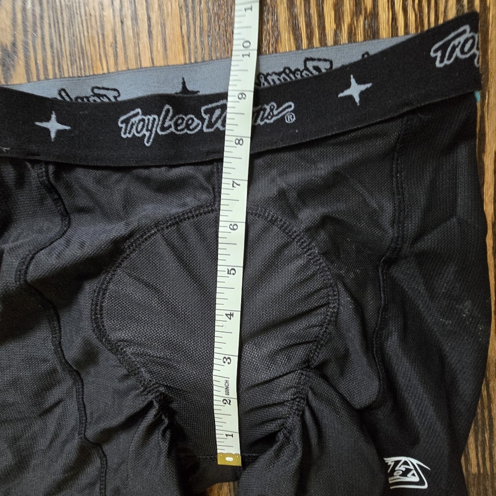 Troy Lee Designs Padded Cycling Chamois Liner Shorts Black Mens 28 Runs Small - Picture 5 of 8
